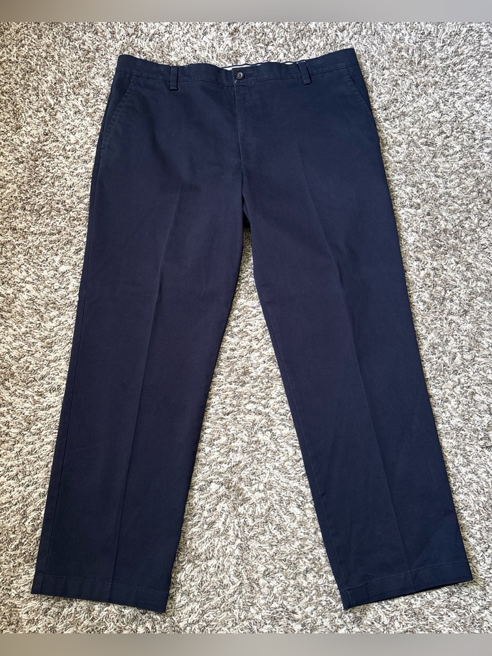 Dockers Classic Navy Dress Pants for Men - Tailored Flat Front